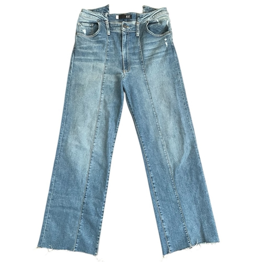 Kut from the Kloth Sienna Womens Jean High Rise Wide Leg Size 12 casual bohemian